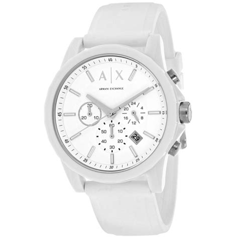 reloj armani exchange blanco hombre